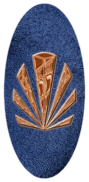 DG5000-602-CP-SH-BL Copper Sunburst Shimmer Blue